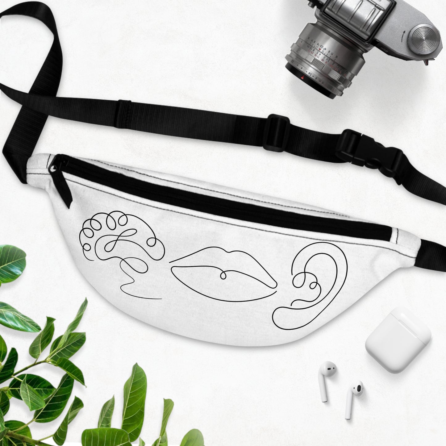 SLP Line Art (White) Fanny Pack