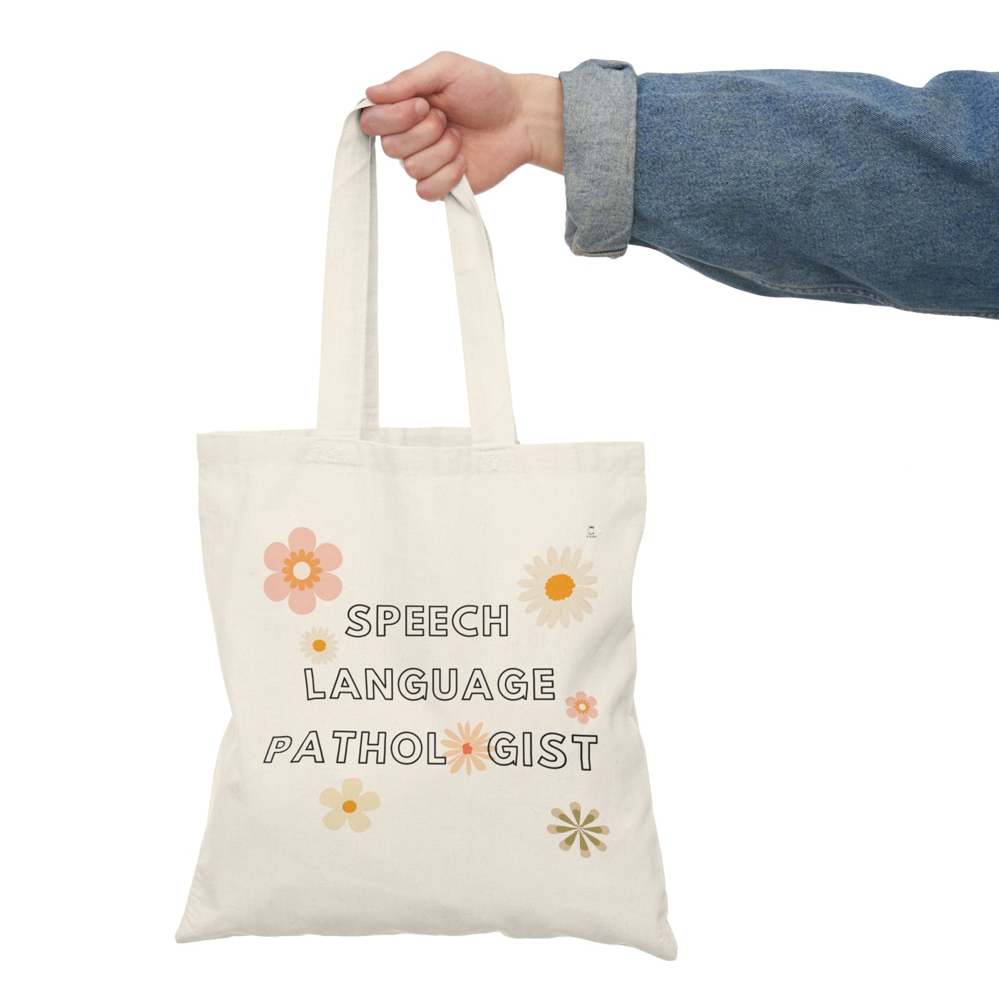 Floral Title Tote Bag