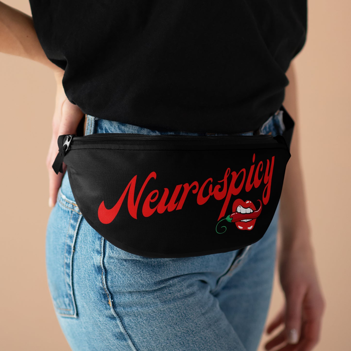 Neurospicy (Black) Fanny Pack