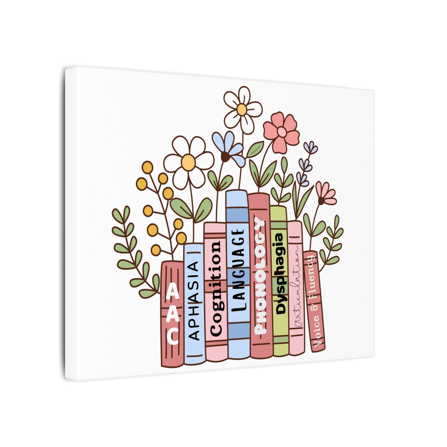 SLP Domains Book Shelf Canvas Print