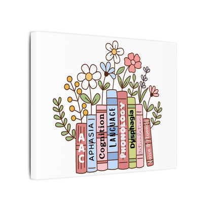SLP Domains Book Shelf Canvas Print