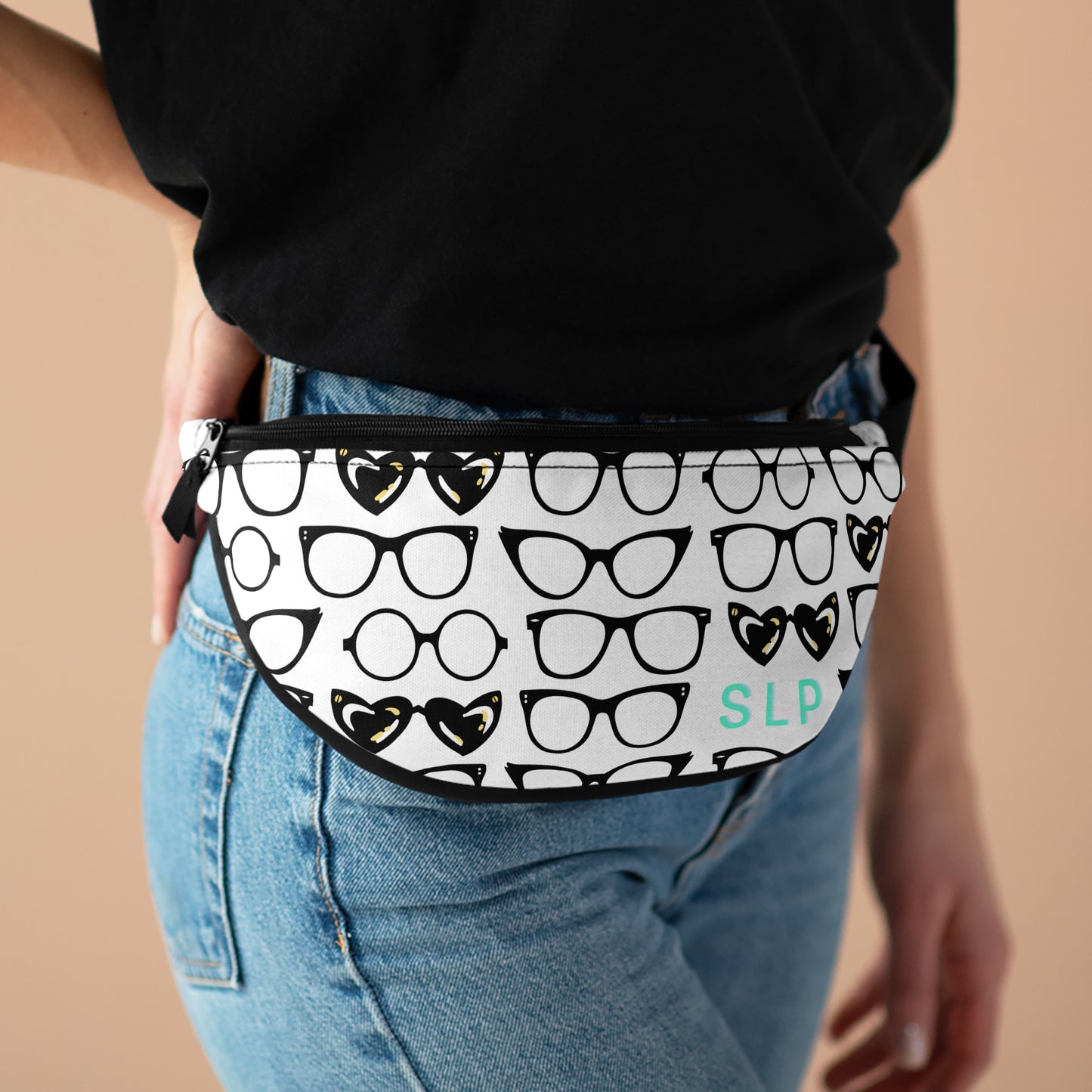 Fancy Glasses (White) Fanny Pack