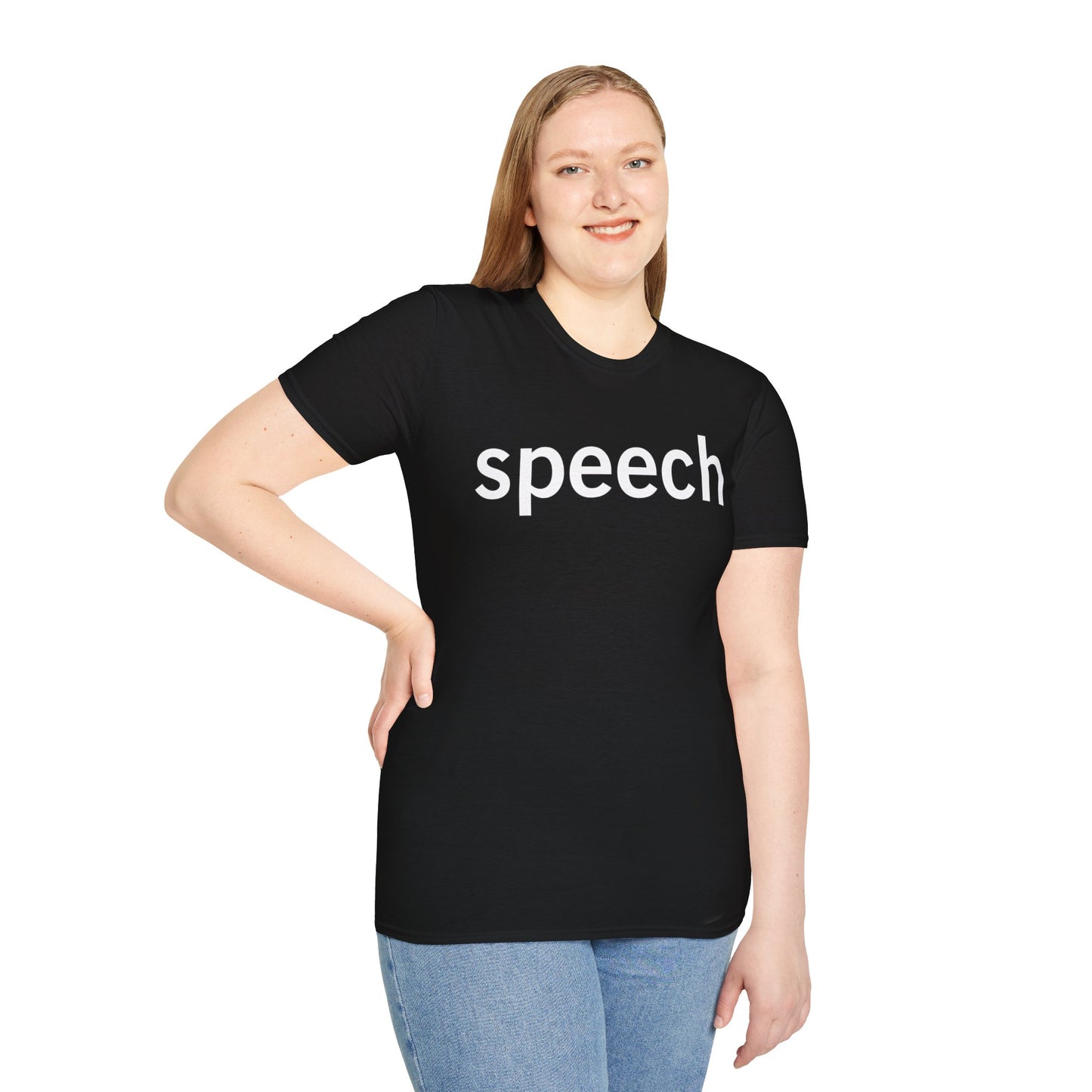 Speech (Black) Softstyle Tee