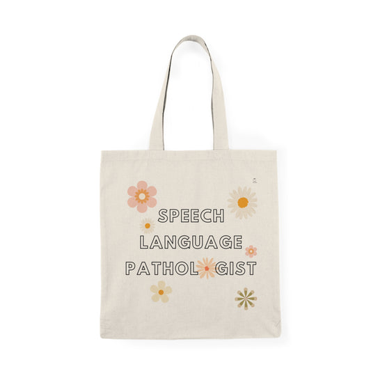 Speech Language Pathologist Floral Tote Bag