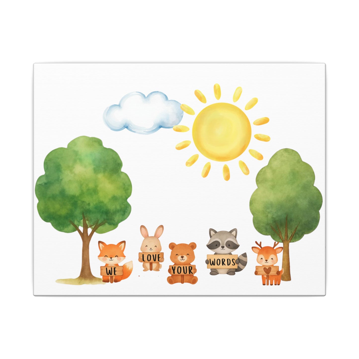 Woodland Friends Canvas Print