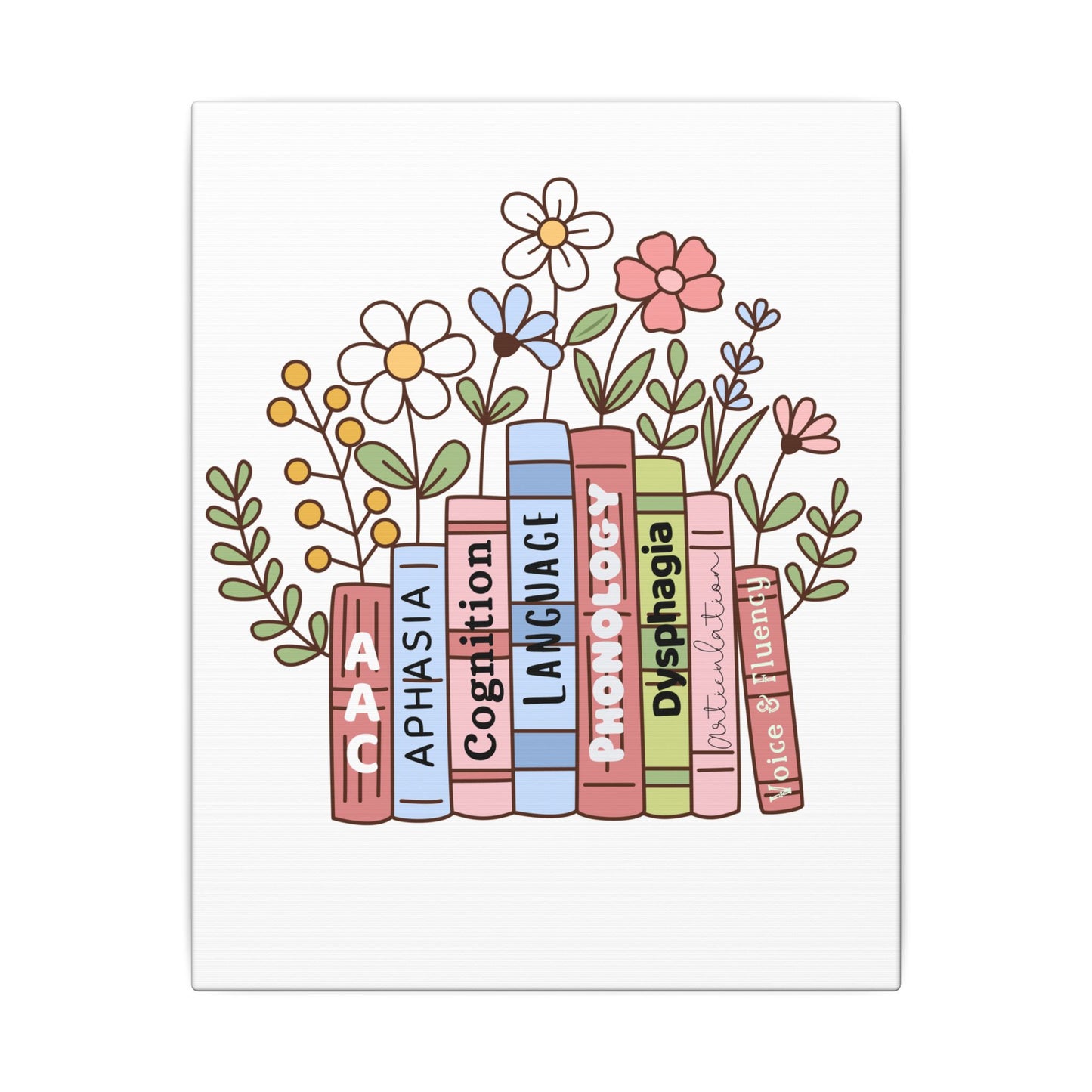SLP Domains Book Shelf Canvas Print