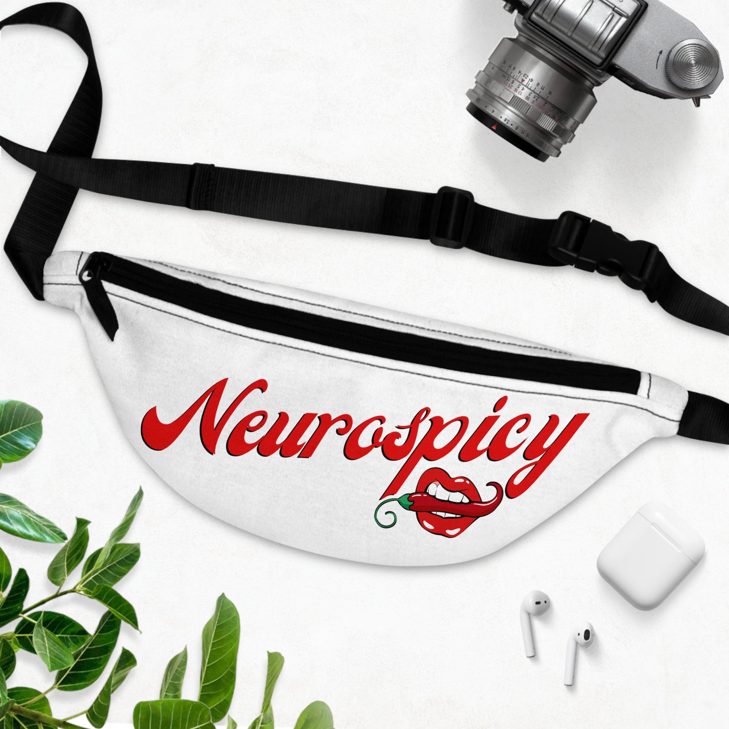 Neurospicy (White) Fanny Pack