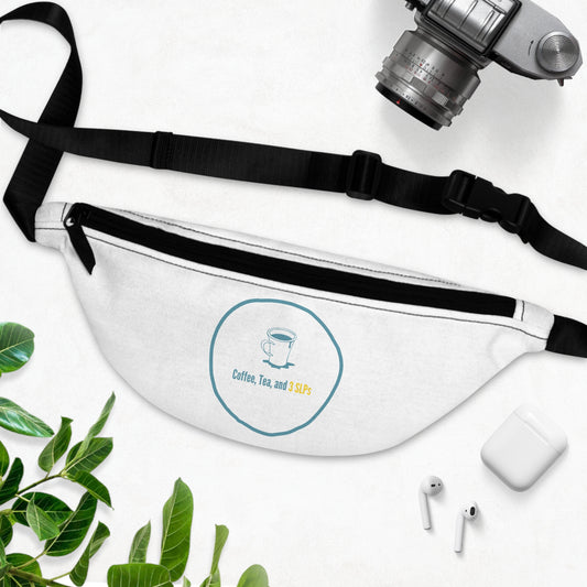 CT and 3 SLPs Original White Logo Fanny Pack