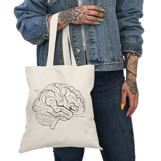 Anatomical Brain Sketch Tote Bag