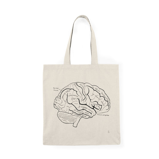 Anatomical Brain Sketch Tote Bag