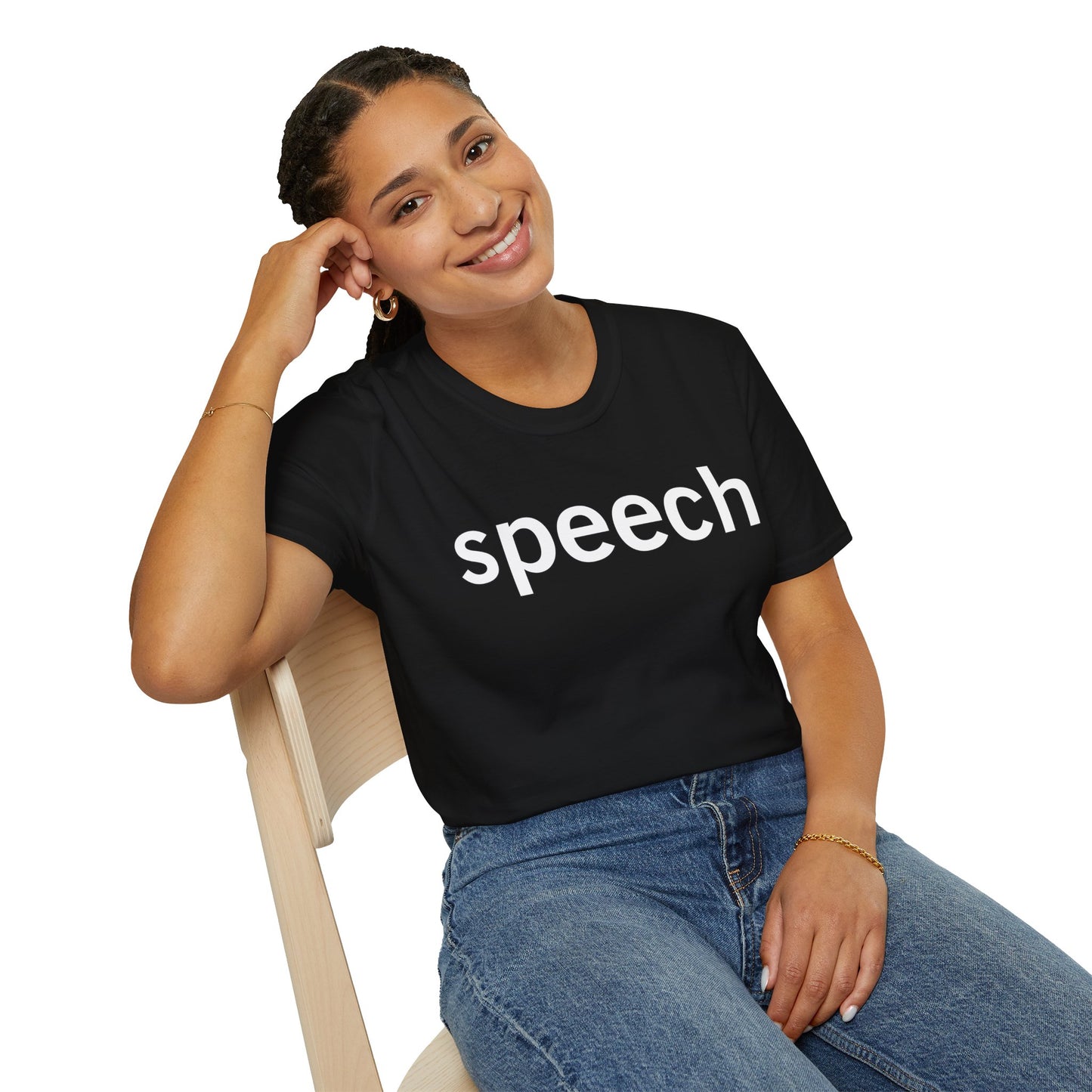 Speech (Black) Softstyle Tee